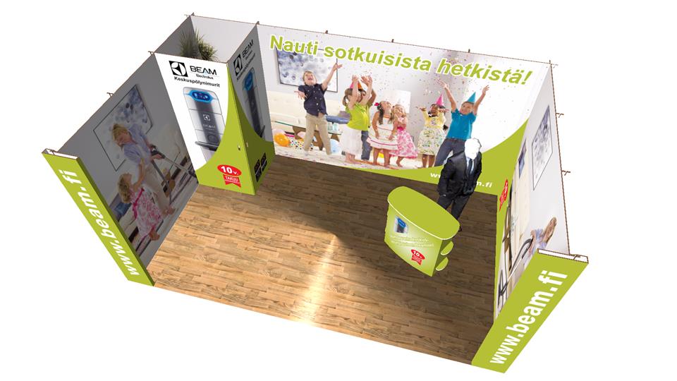 Happyeco -messuosasto: Beamark Oy / Electrolux